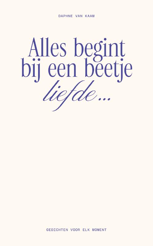 Alles begint bij een beetje liefde…