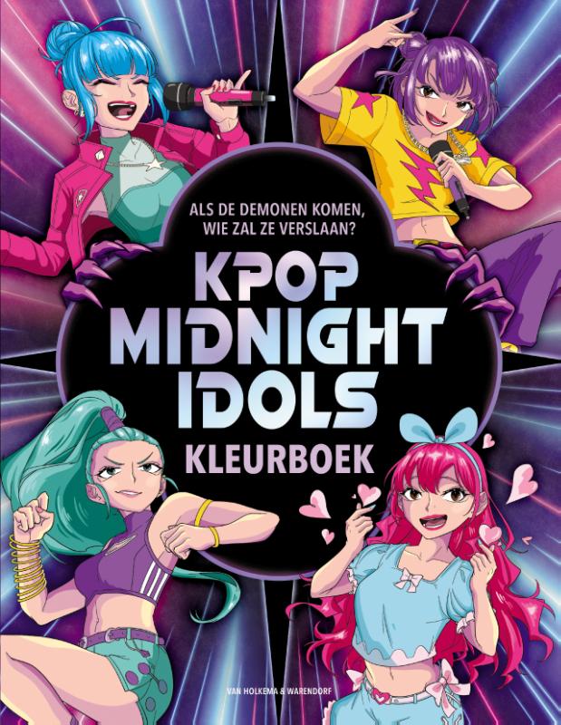 KPop Midnight Idols kleurboek
