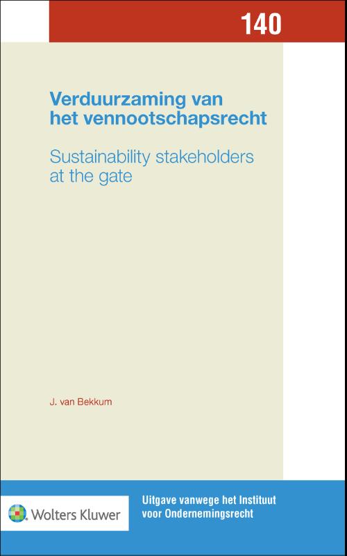 Verduurzaming van het vennootschapsrecht