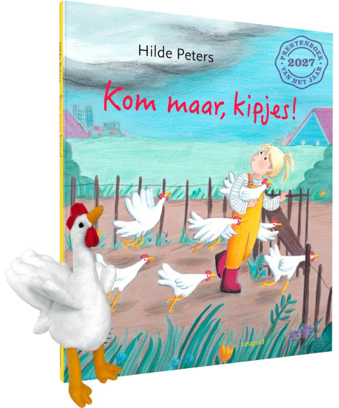 Kom maar, kipjes! (boek + knuffeltje)