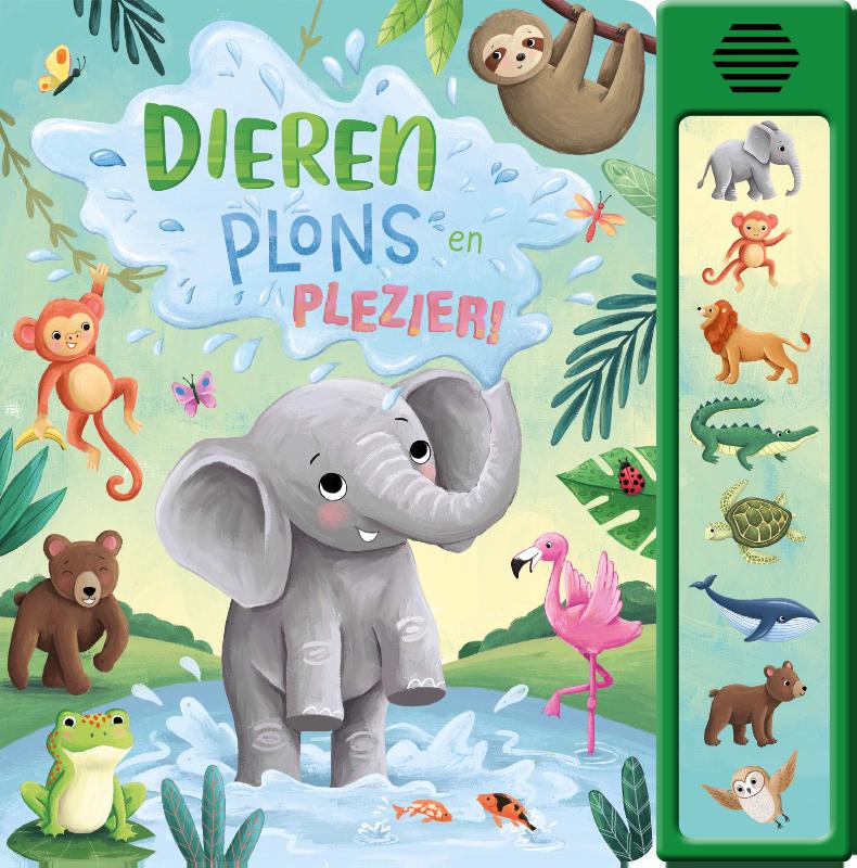 Dieren plons en plezier! - 8-geluidenboek