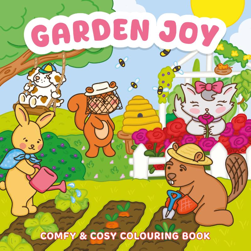 Garden joy - Comfy & cosy colouring book