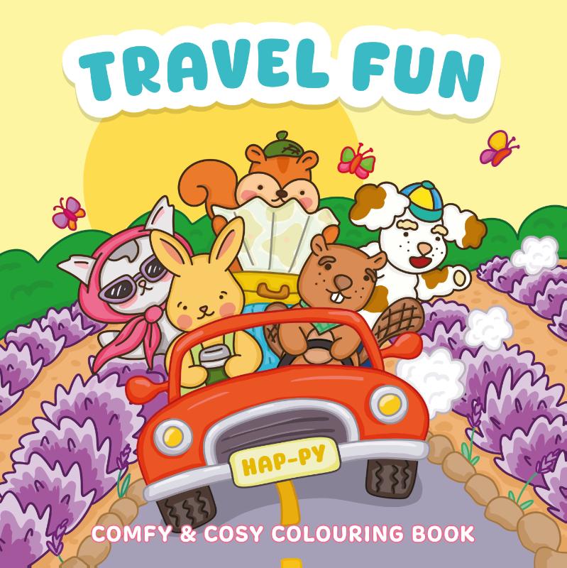 Travel fun - Comfy & cosy colouring book
