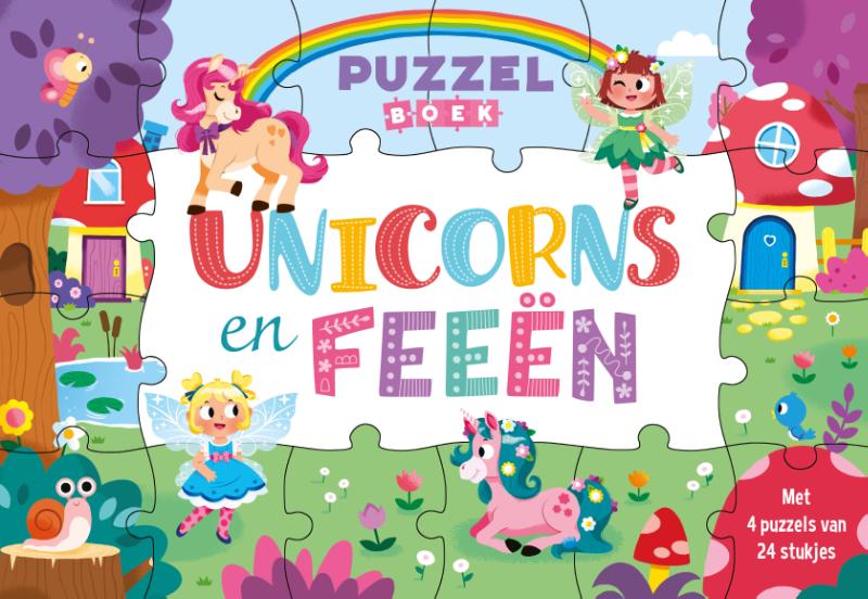Unicorns en feeën - Puzzelboek