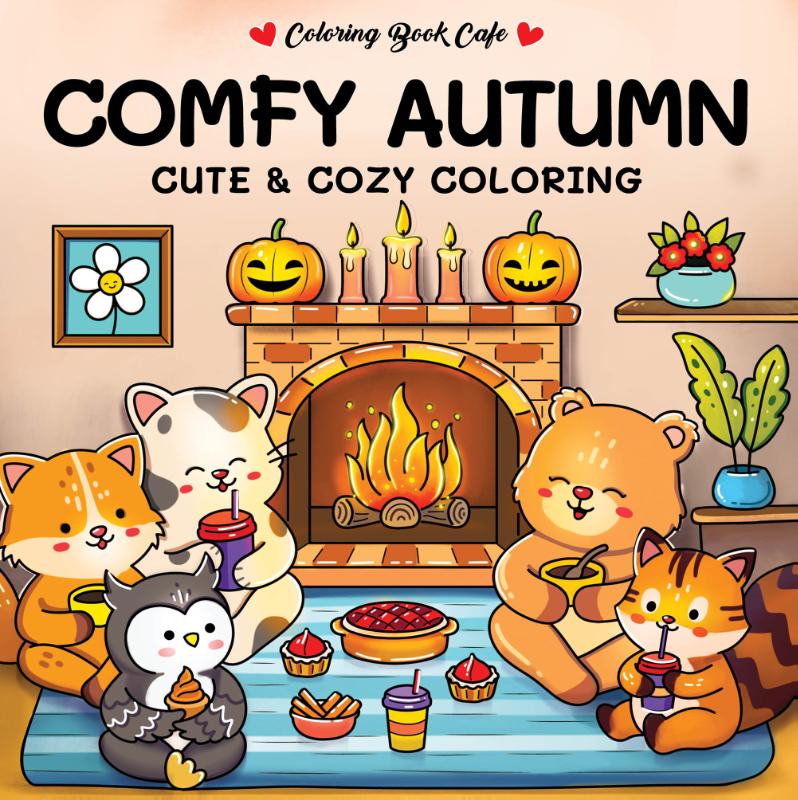 Comfy autumn - Cute & cozy coloring