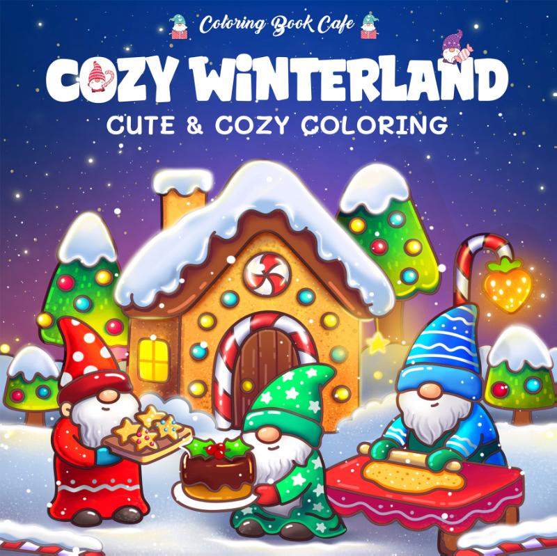 Cozy winterland - Coloring book cafe