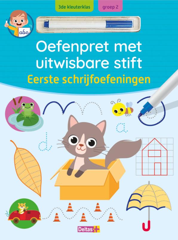 Oefenpret met uitwisbare stift - Eerste schrijfoefeningen