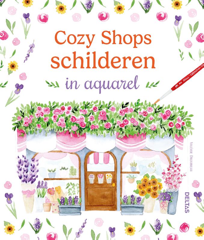 Cozy Shops schilderen in aquarel