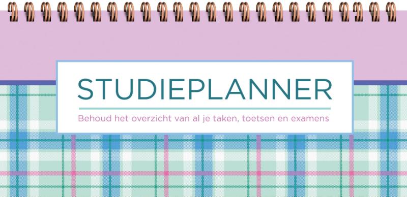 Studieplanner (Spiraal) - Lavender Tartan