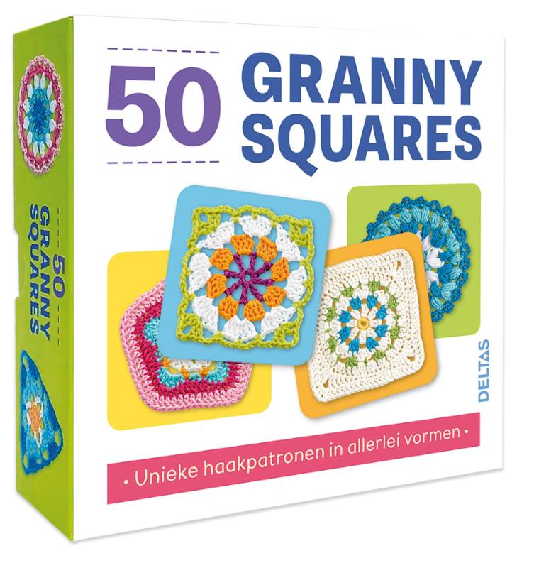 50 granny squares - doos met patronen