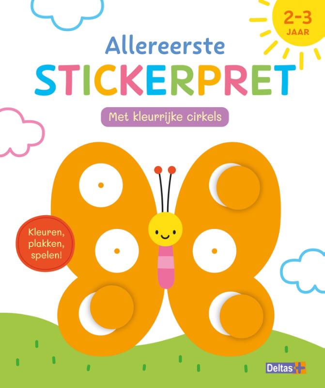 Allereerste stickerpret met kleurrijke cirkels (2-3 j.)