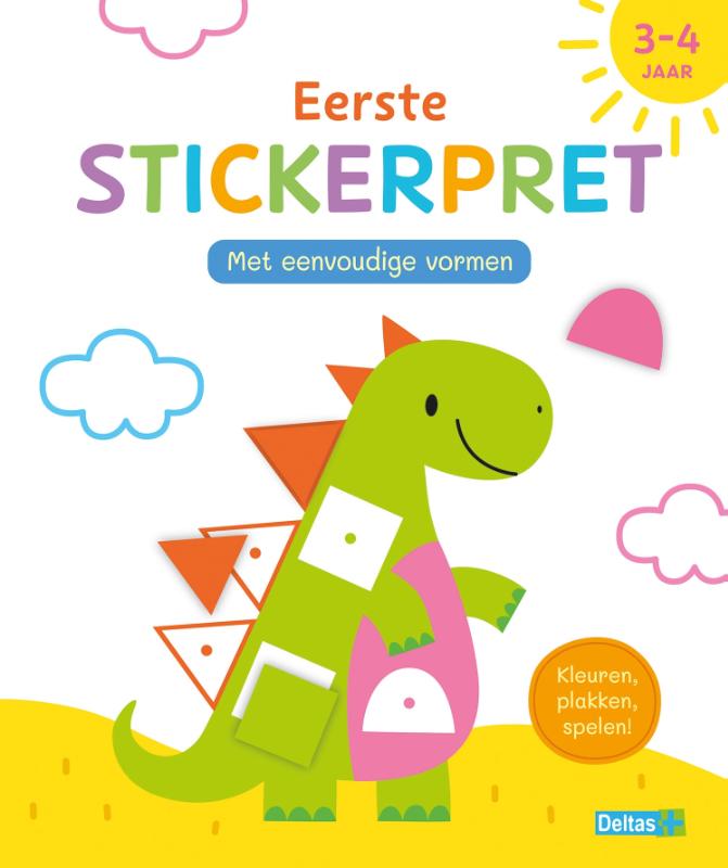 Eerste stickerpret met eenvoudige vormen (3-4 j.)