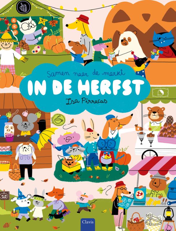 Samen naar de markt in de herfst