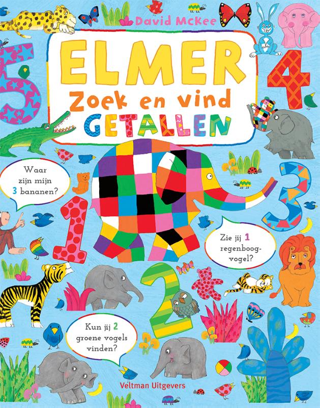 Elmer zoek en vind - getallen