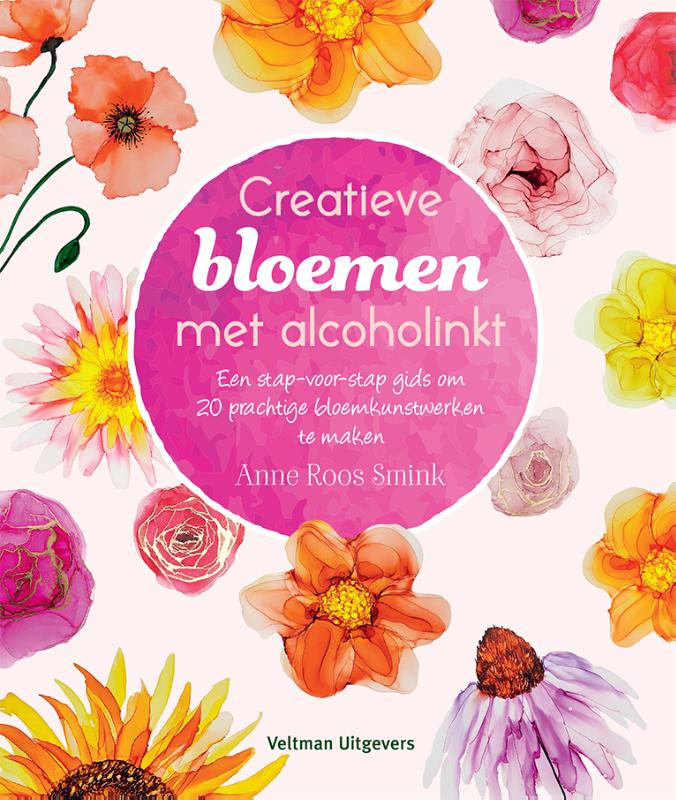 Creatieve bloemen met alcoholinkt