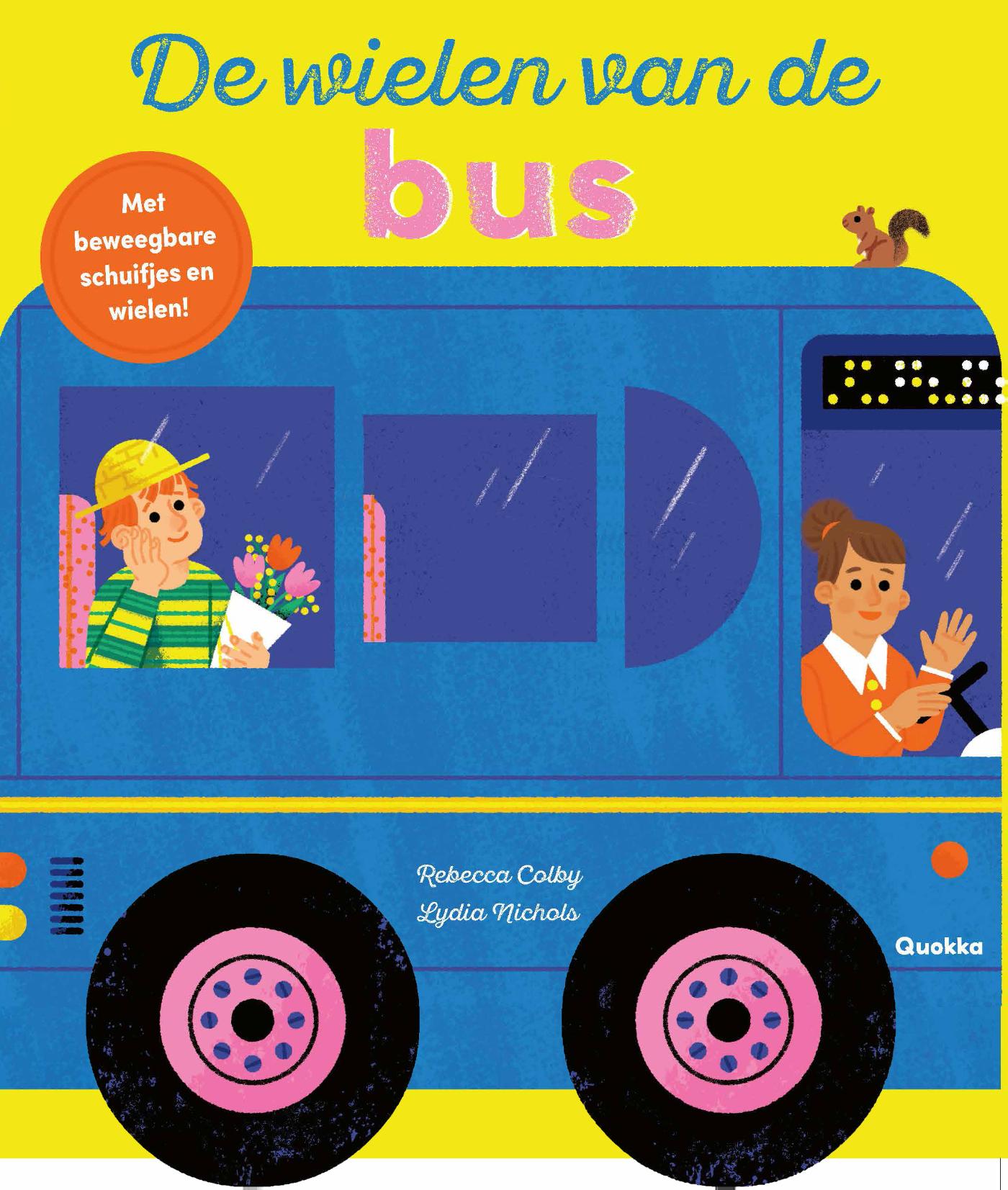 De wielen van de bus