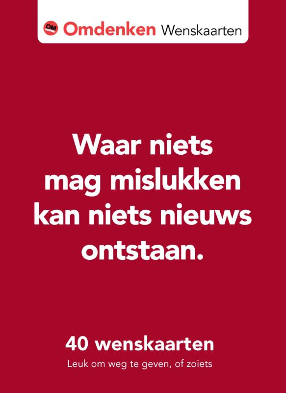 40 Omdenken wenskaarten