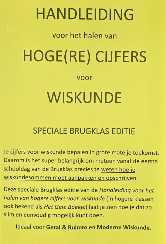 Handleiding voor het halen van hoge cijfers voor wiskunde