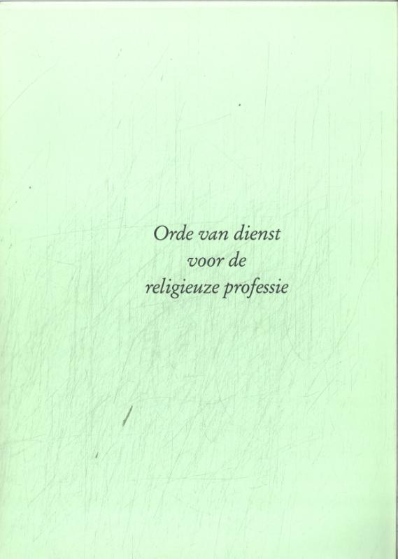 Orde van dienst voor de religieuze profetie