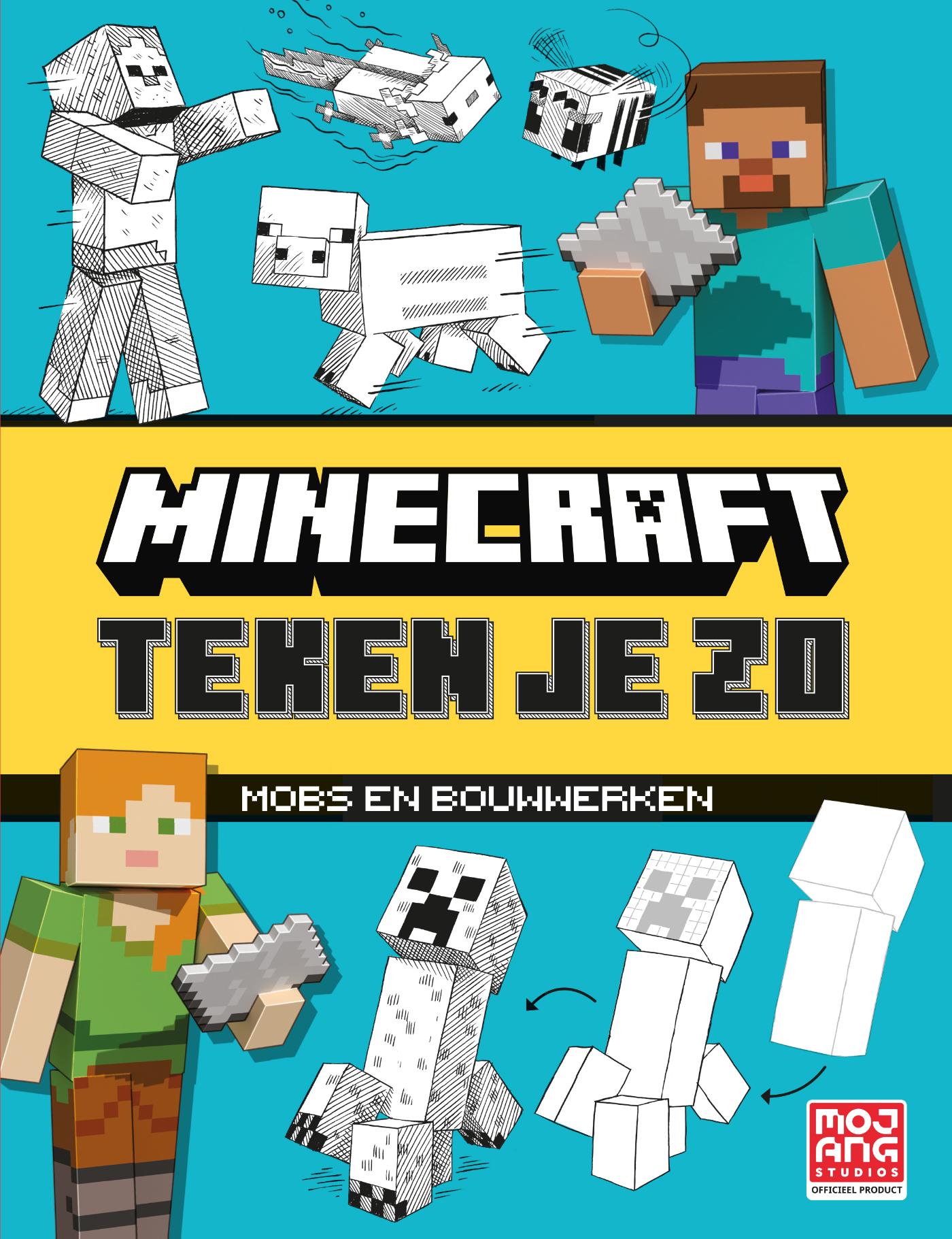 Minecraft teken je zo