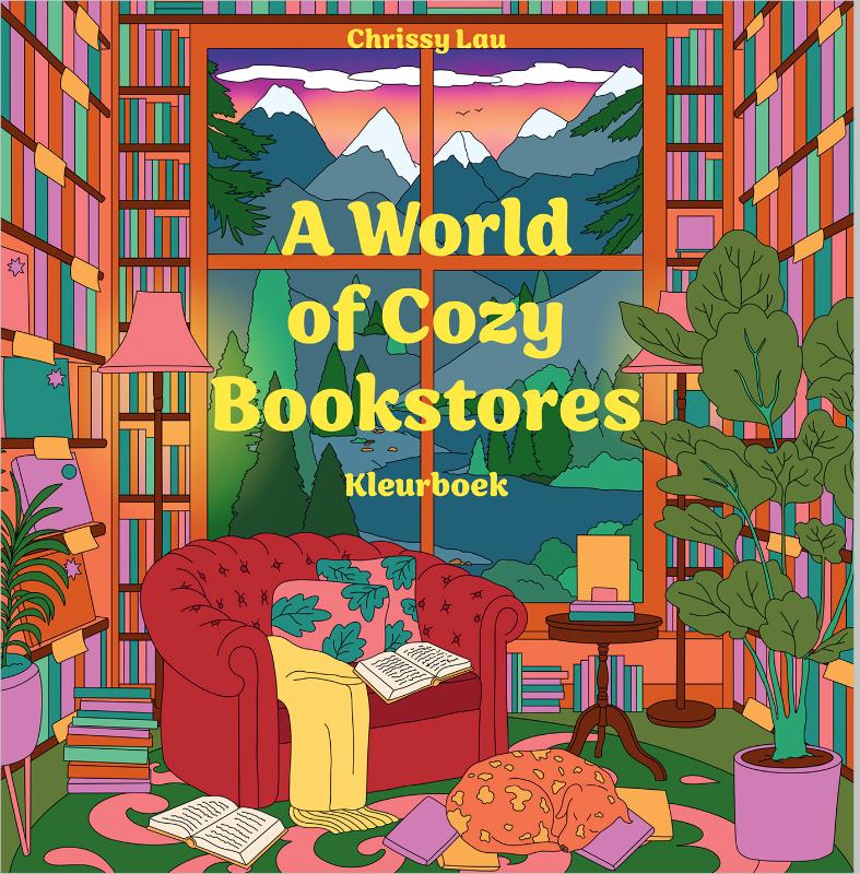 A World of Cozy Bookstores-kleurboek