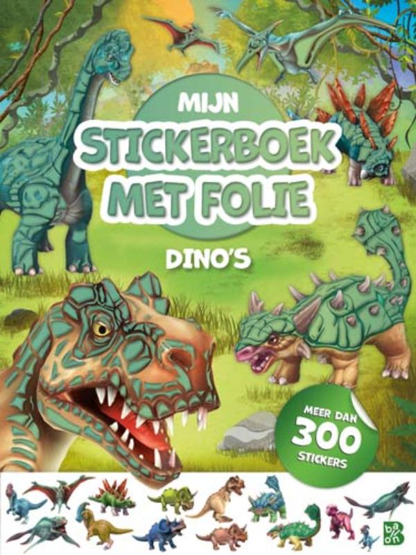 Mijn stickerboek met folie: Dino's
