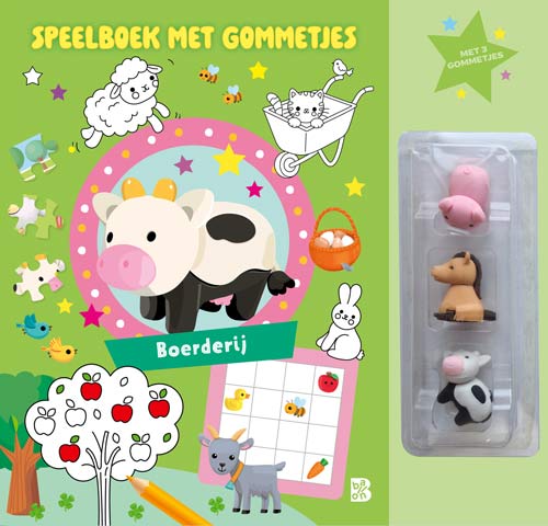 Speelboek met gommetjes: Boerderij