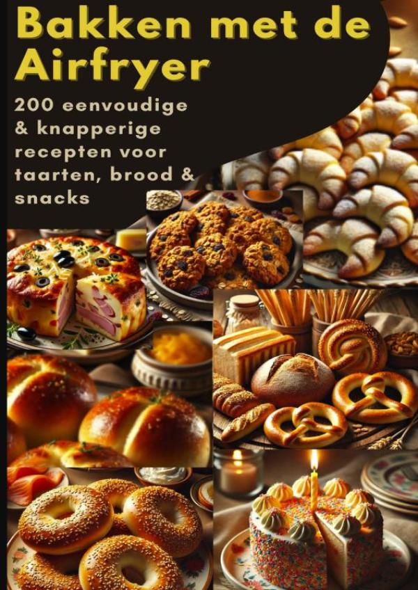 Bakken met de Airfryer: 200 eenvoudige & knapperige recepten voor taarten, brood & snacks