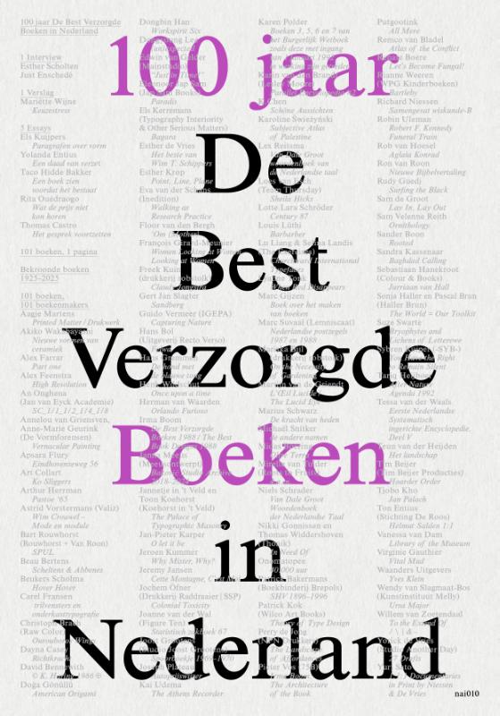 100 jaar Best Verzorgde Boeken in Nederland