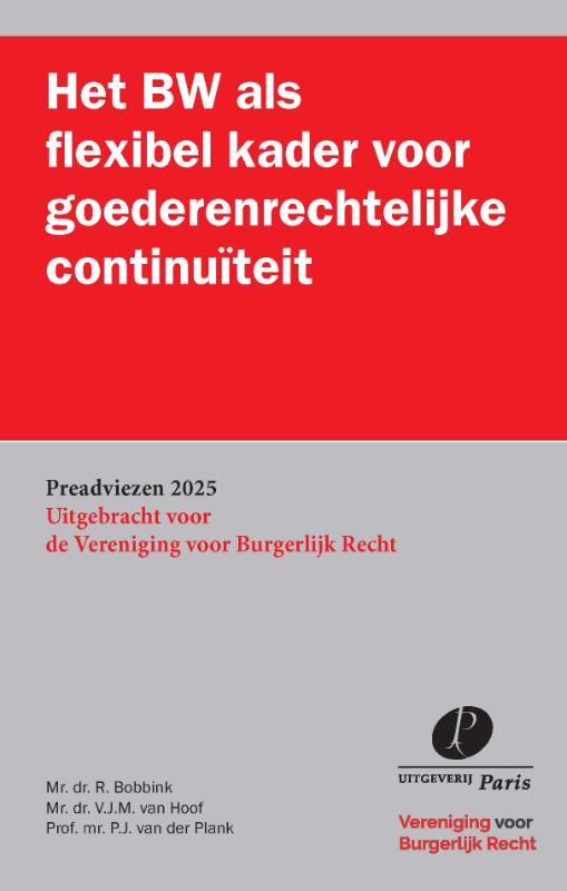 Het BW als flexibel kader voor goederenrechtelijke continuïteit