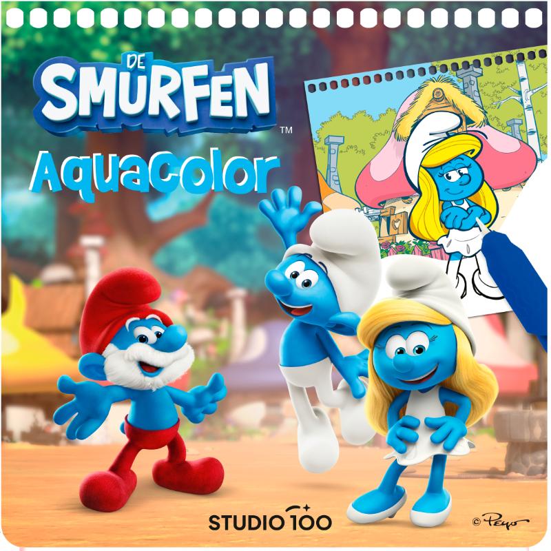 De Smurfen: kleuren met water - Aqua color