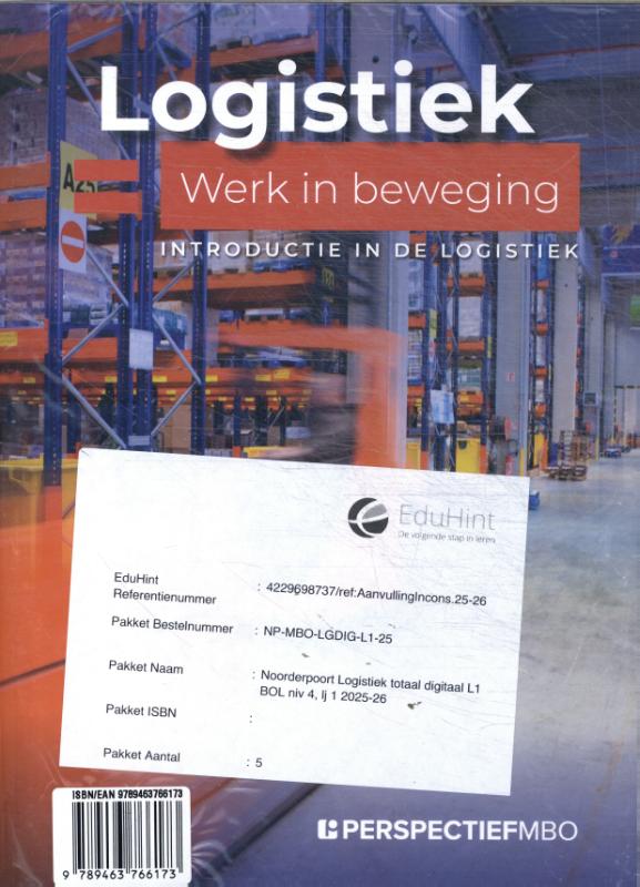 Noorderpoort Logistiek totaal digitaal L1 BOL niv 4, lj 1 2025-26