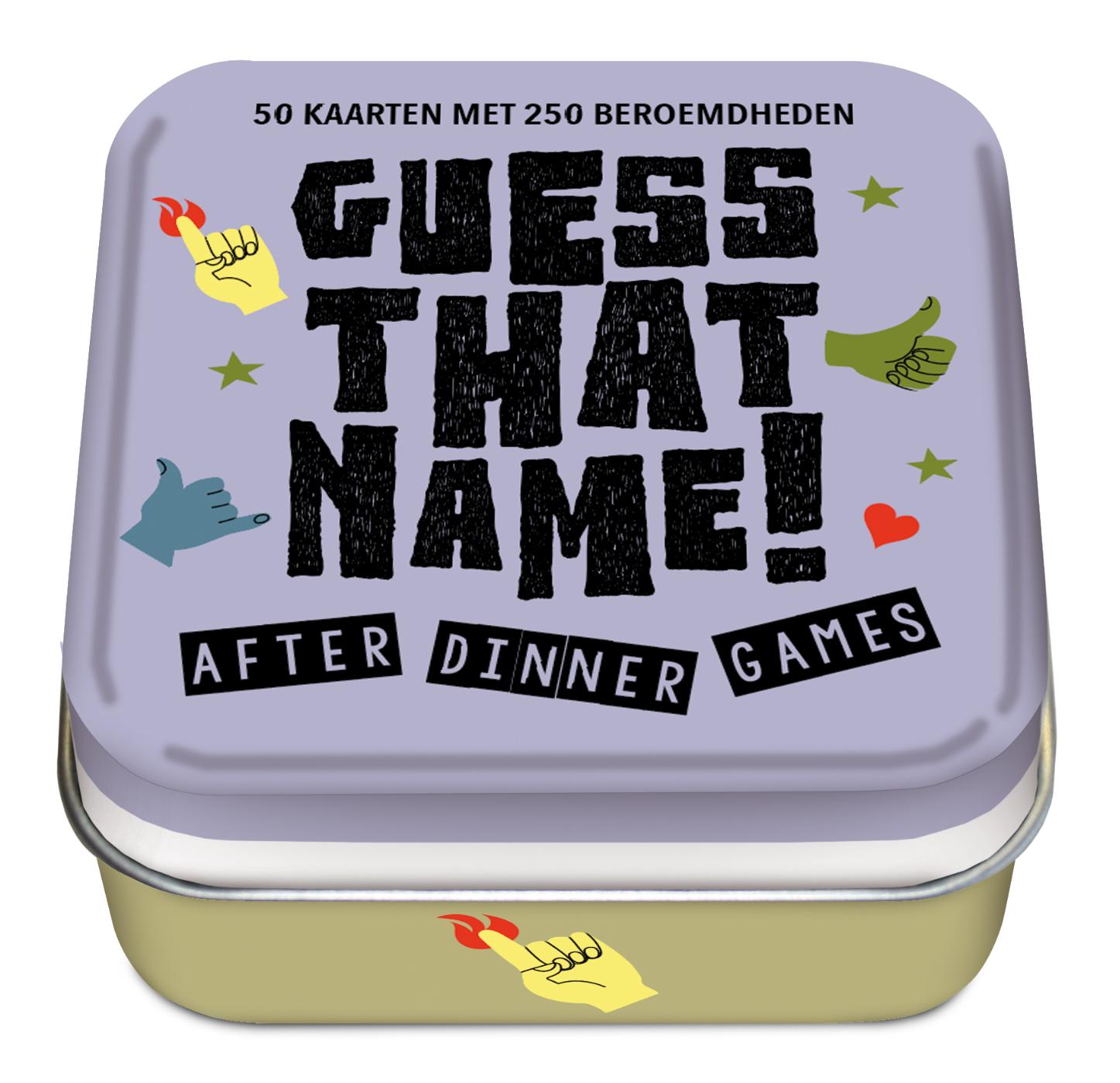 After dinner game - Guess that name