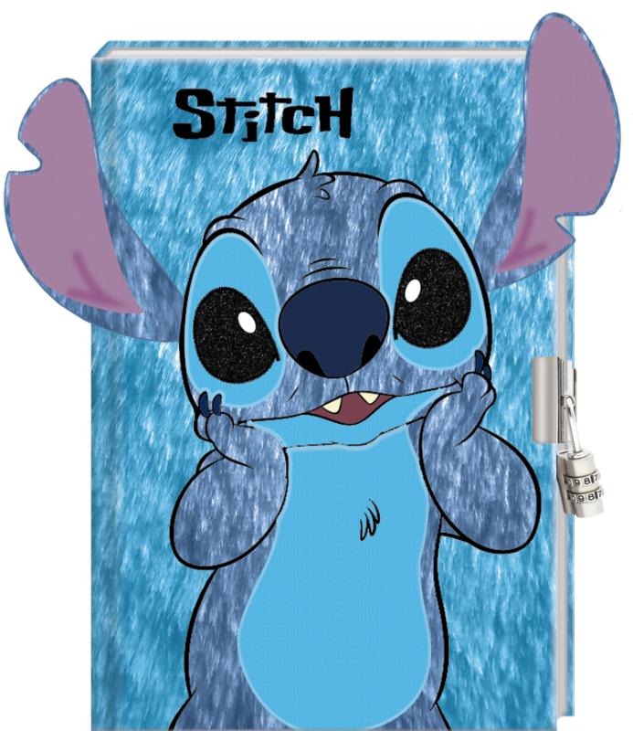 Dagboek met slot - Stitch pluche