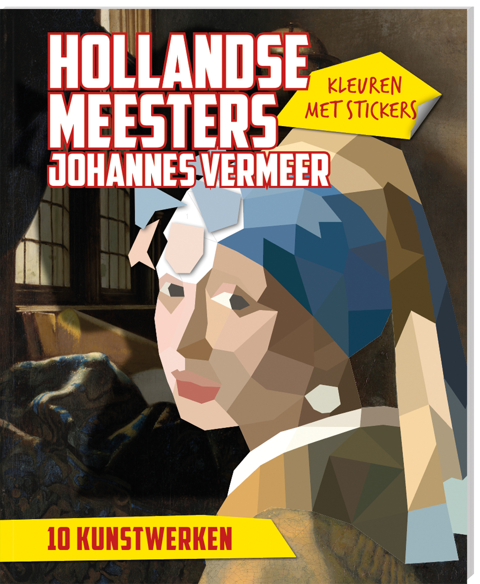 Kleuren met stickers - Hollandse Meesters: Johannes Vermeer