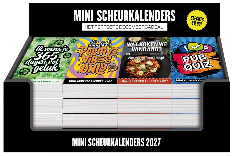 Display mini scheurkalenders 4 x 4 ex. - 2027