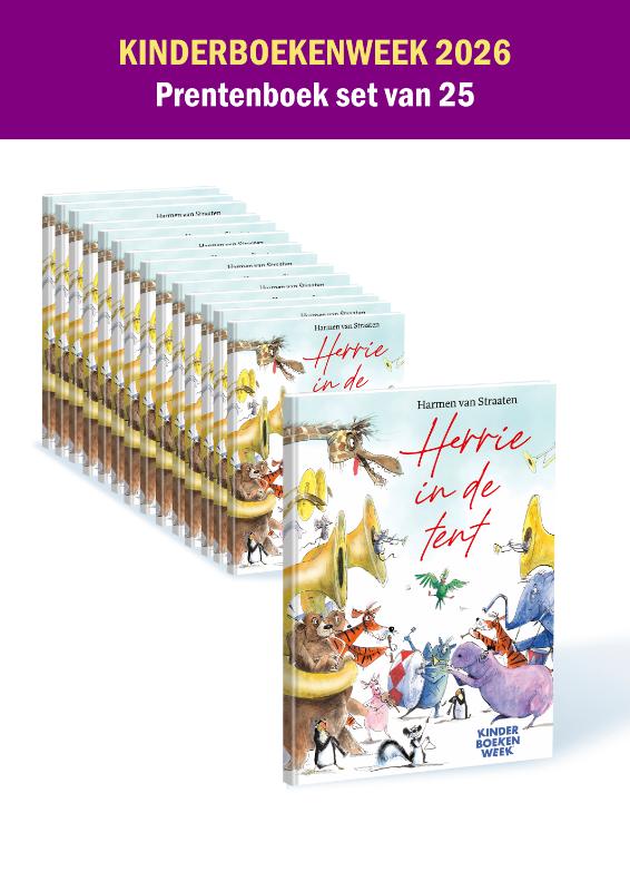 Herrie in de tent - prentenboek van de Kinderboekenweek - set van 15 ex. Kinderboekenweek 2026