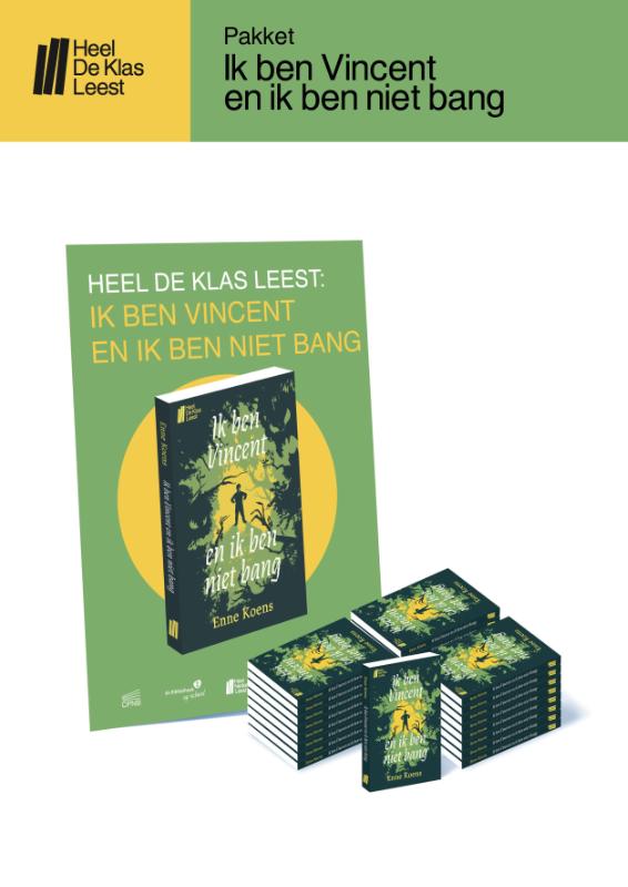 Schoolpakket Heel De Klas Leest 2026 - Ik ben Vincent en ik ben niet bang (PO groep 7-8)