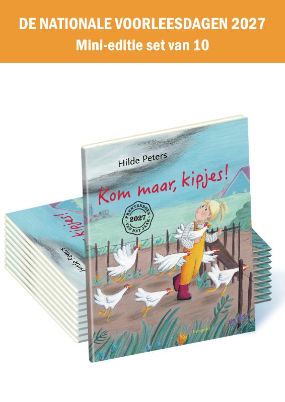 Kom maar, kipjes! Mini-editie set van 10 ex. De Nationale Voorleesdagen 2027