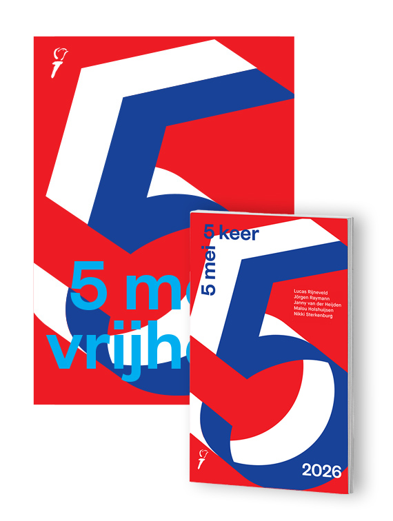 Los exemplaar boekje met poster '5 keer 5 mei 2026'