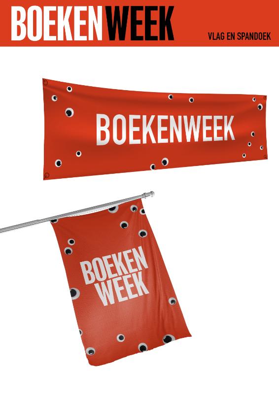 Vlag en Spandoek (herbruikbaar) Boekenweek 2027