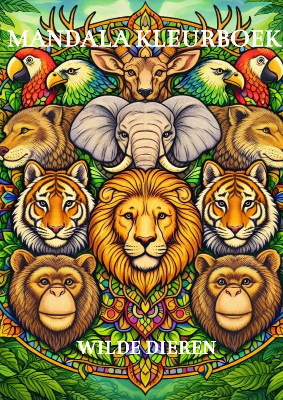Mandala Kleurboek, Wilde dieren