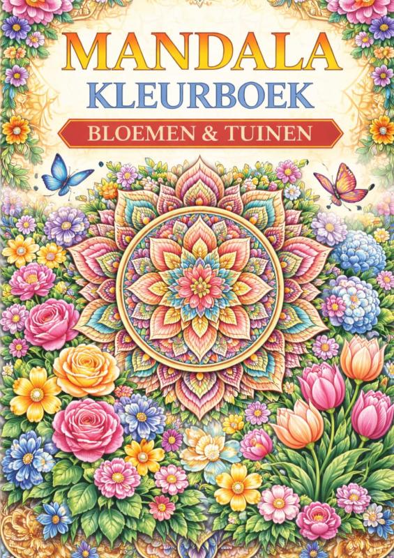 Mandala Kleurboek, Bloemen & Tuinen