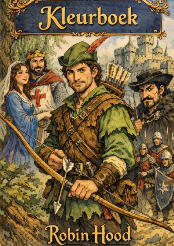 Kleurboek, Robin Hood.