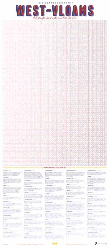 Dialectposter: WEST-VLAAMS