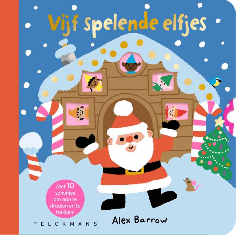 Vijf spelende elfjes