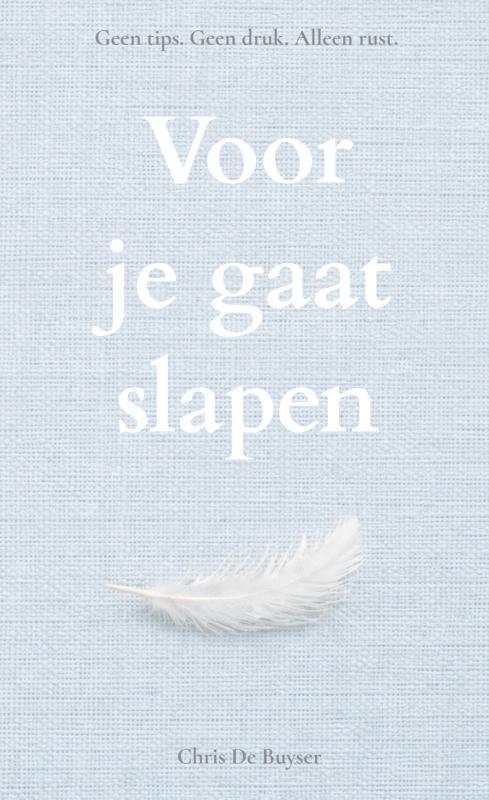 Voor je gaat slapen