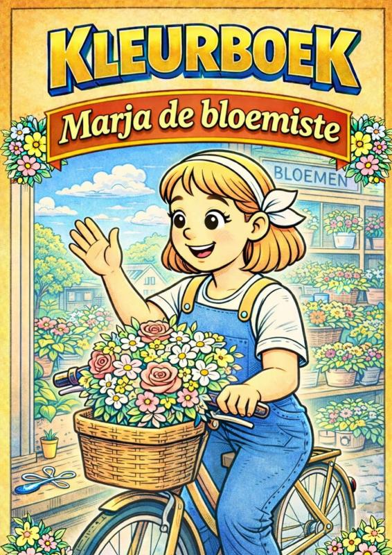 Kleurboek, Marja de bloemiste