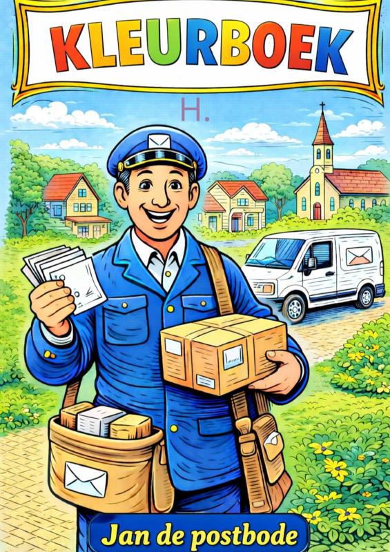 Kleurboek, Jan de postbode