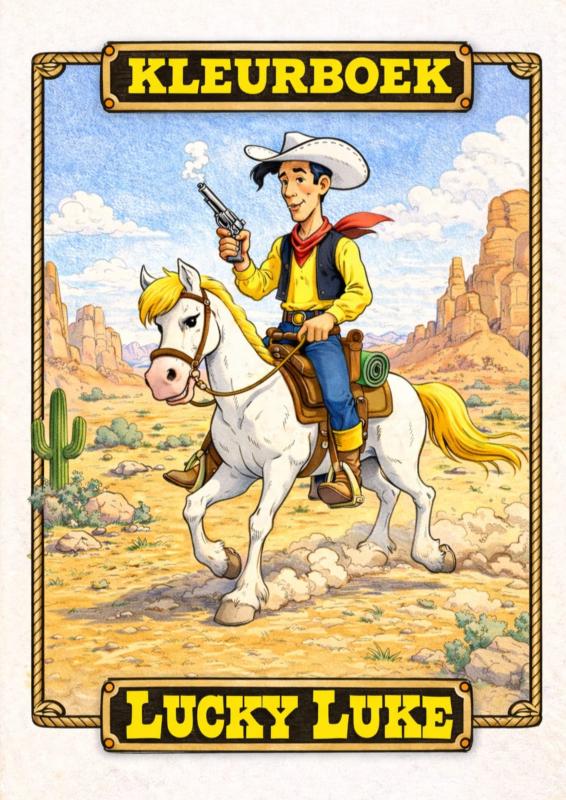 Kleurboek, Lucky luke